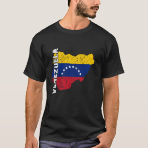 Venezolanische Wurzeln Karte Venezolanischer Stolz T-Shirt