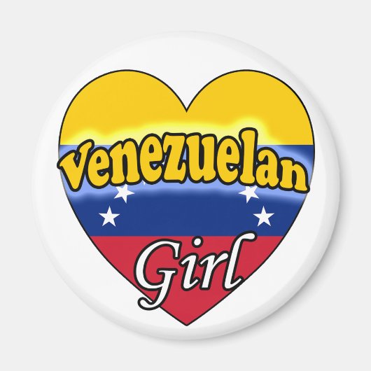 venezolanisches Mädchen Magnet (Vorne)