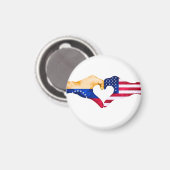 🇻🇪❤️🇺🇸 “Venezolano en USA”  Magnet (Vorderseite/Rückseite)