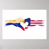 🇻🇪❤️🇺🇸 “Venezolano en USA” Poster (Vorne)