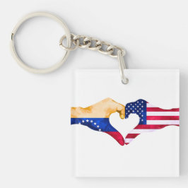 🇻🇪❤️🇺🇸 “Venezolano en USA”  Schlüsselanhänger