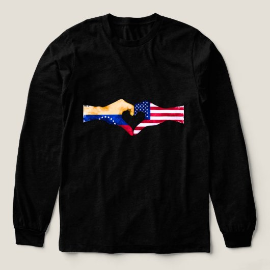 🇻🇪❤️🇺🇸 “Venezolano en USA” Tri-Blend Shirt (Design Vorderseite)