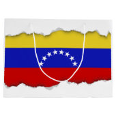 Venezuala Flagge Große Geschenktüte (Rückseite)
