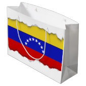 Venezuala Flagge Große Geschenktüte (Rückseite Schrägansicht)