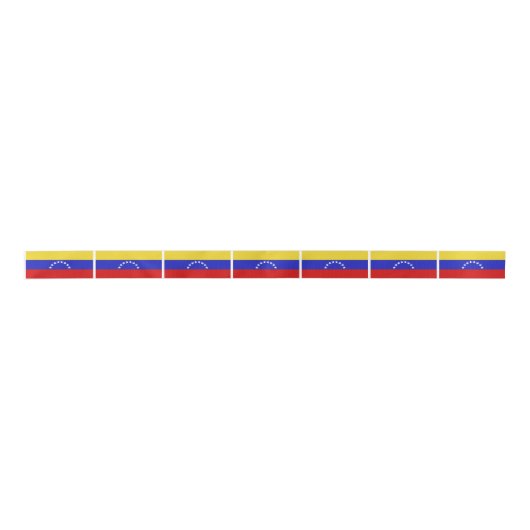 Venezuala Flagge Satinband (Vorderseite)