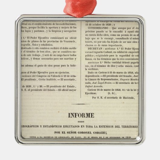 Venezuela 2 ornament aus metall (Vorne)