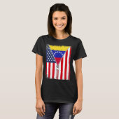 Venezuela American Flag Zip T-Shirt (Vorne ganz)