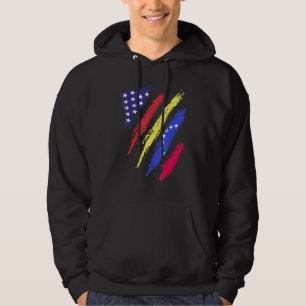 Venezuela Amerikanische Flagge USA Patriot Erbe Hoodie
