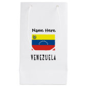 Venezuela and Venezuelan Flag with Your Name Kleine Geschenktüte (Vorderseite)