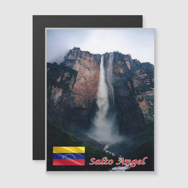 Venezuela - Angel Falls - Magnetkarte (Vorne/Hinten)