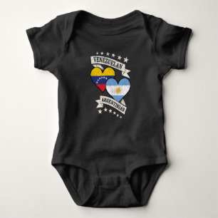 Venezuela Argentinier Herzflags Venezuela Argent Baby Strampler