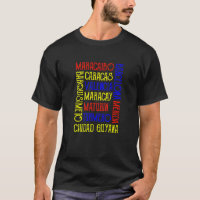 Venezuela Caracas City Names T - Shirt