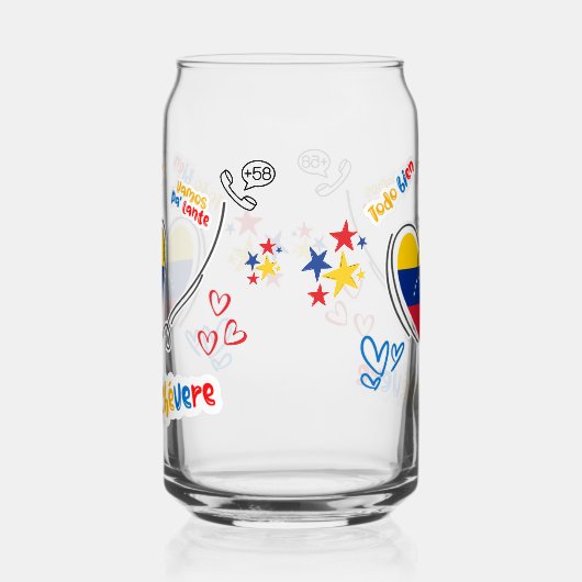 Venezuela Corazón y Frases Positivas Dosenglas (Rechts)