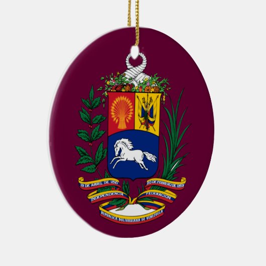 VENEZUELA* Custom Christmas Ornament (Rechts)