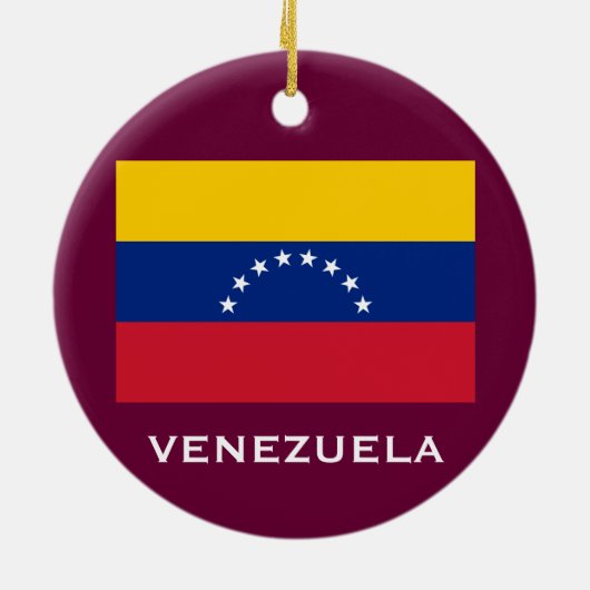 VENEZUELA* Custom Christmas Ornament (Hinten)