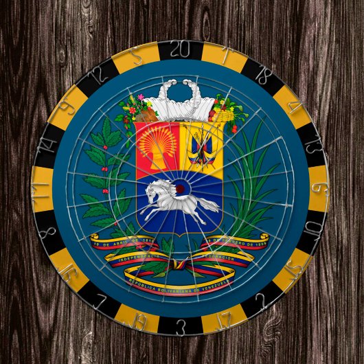 Venezuela Dartboard & Flag Darts / Game Board Dartscheibe