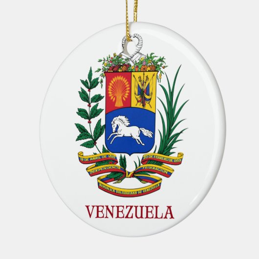 VENEZUELA - Emblem/Wappen/Flagge/Symbol Keramikornament (Links)