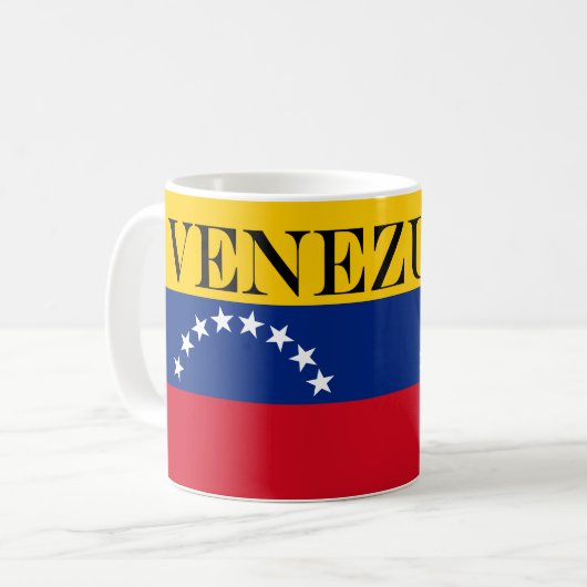 Venezuela fahndet patriotische Venezolaner Kaffeetasse (Vorderseite Links)