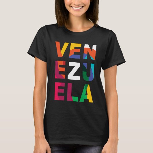 Venezuela farbenfroh T-Shirt (Vorderseite)