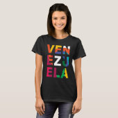 Venezuela farbenfroh T-Shirt (Vorne ganz)