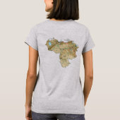 Venezuela Flag and Map T - Shirt (Rückseite)