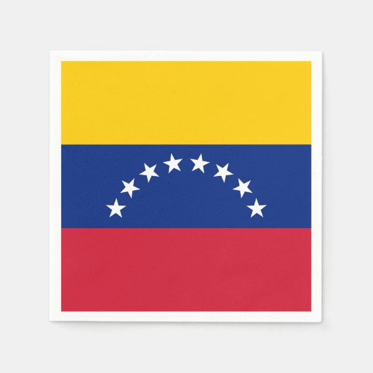 Venezuela flag custom napkins serviette (Vorderseite)