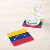 Venezuela flag custom paper drink coasters rechteckiger pappuntersetzer (Vor Ort)