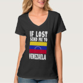 Venezuela Flag Design  If lost send me to Venezuel T-Shirt (Vorderseite)