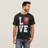 Venezuela Flag Fußball-Fan Liebe Venezuela T-Shirt (Vorne ganz)