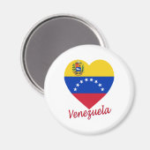 Venezuela Flag Herz Magnet (Vorderseite/Rückseite)