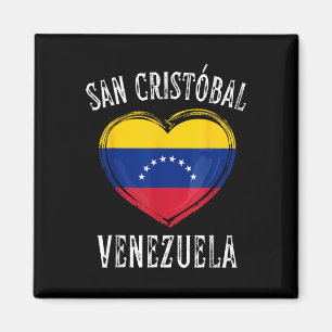 Venezuela Flag Herz San Cristobal Stadt Magnet