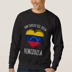 Venezuela Flag Herzstück San Carlos Del Zulia Stad Sweatshirt