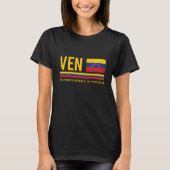 Venezuela Flag & ISO Code Alpha 3 Design T - Shirt (Vorderseite)