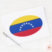 Venezuela Flag Oval Sticker (Umschlag)