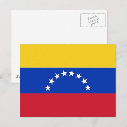 Venezuela Flag Postkarte (Vorne/Hinten)