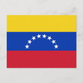Venezuela Flag Postkarte (Vorderseite)