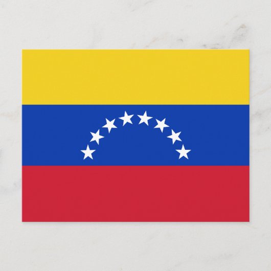 Venezuela Flag Postkarte (Vorderseite)