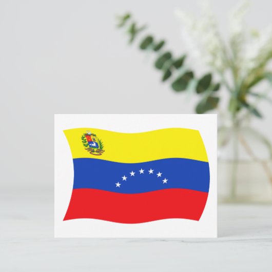Venezuela Flag Postkarte (Stehend Vorderseite)