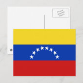 Venezuela Flag Postkarte (Vorne/Hinten)