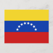 Venezuela Flag Postkarte (Vorderseite)