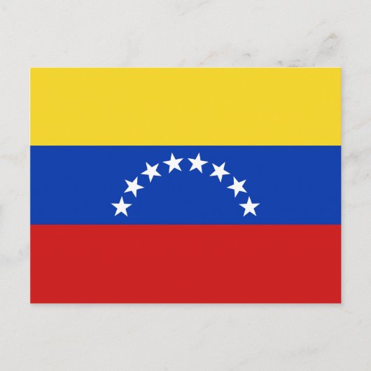Venezuela Flag Postkarte (Vorderseite)