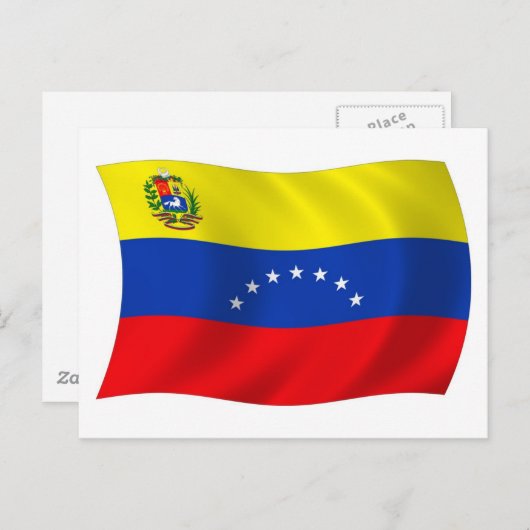 Venezuela Flag Postkarte (Vorne/Hinten)