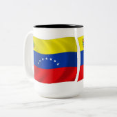 Venezuela Flag-Tasse Zweifarbige Tasse (Vorderseite Links)