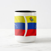 Venezuela Flag-Tasse Zweifarbige Tasse (Mittel)