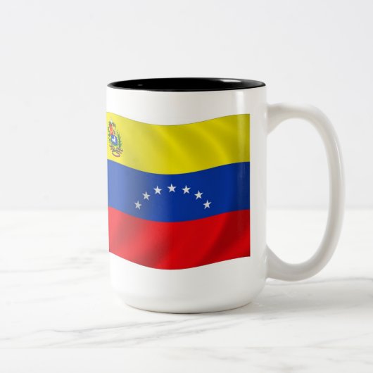Venezuela Flag-Tasse Zweifarbige Tasse (Rechts)