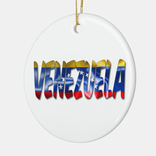 Venezuela Flag Texture Word Weihnachtsschmuck (Links)
