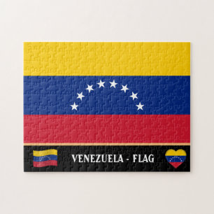 Venezuela Flag & venezolanisches Land / Venezuela Puzzle