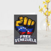 Venezuela Flag Venezuela Libre 2026  Karte (Gelbe Blume)