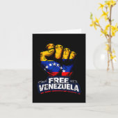 Venezuela Flag Venezuela Libre 2026  Karte (Gelbe Blume)
