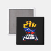 Venezuela Flag Venezuela Libre 2026  Magnet (Vorderseite/Rückseite)